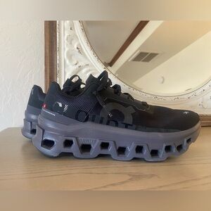 On Running CloudTec  Black and Gray Athletic Shoes